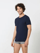 Luxury Modal Crew Neck Undershirt - Navy